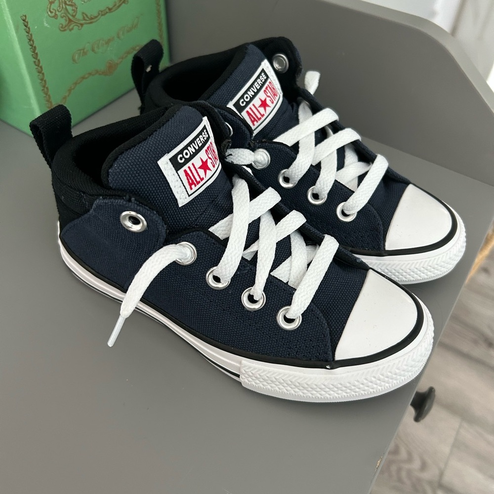 NEW Converse Kids' Navy and White Sneakers